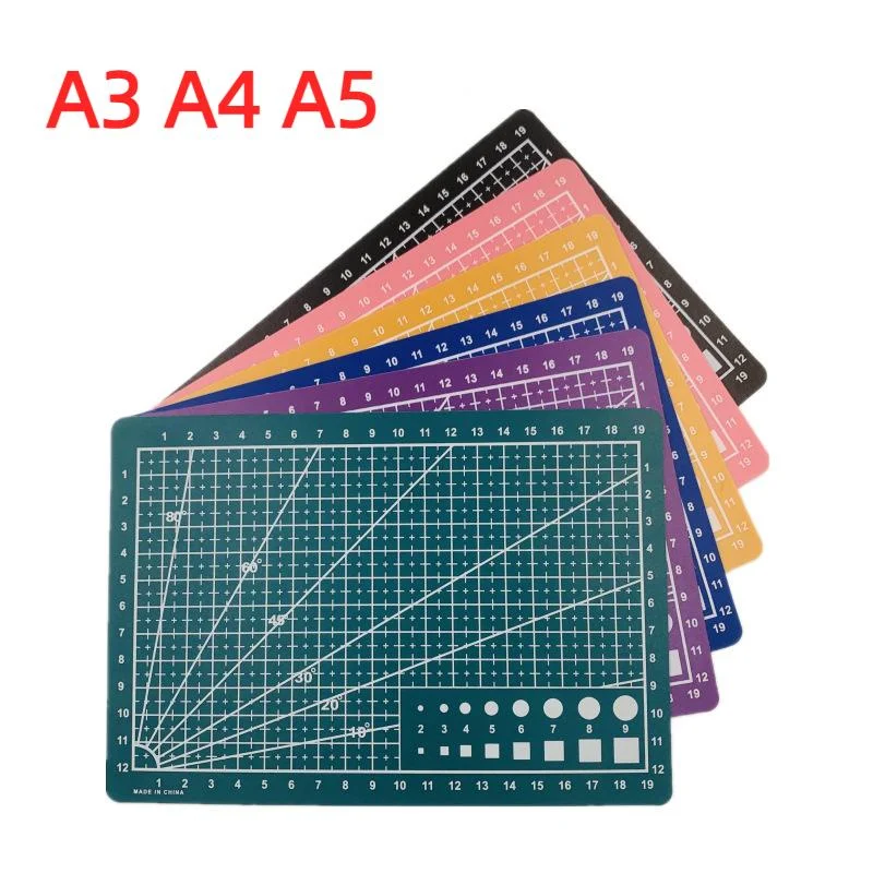 

A3 A4 A5 Cutting Mat Workbench Patchwork Cut Pad Sewing Manual DIY Knife Engraving Leather Carving Board Double Side Underlay