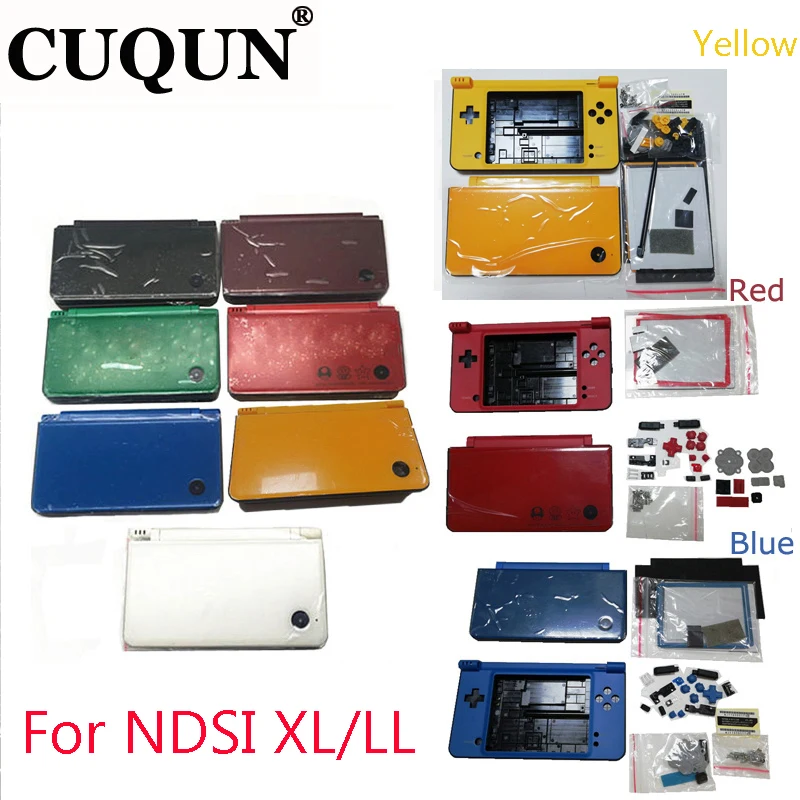 High Quality Full Housing Cover Shell Case for Nintend NDSi XL Console Shell Case Replacement With Free Screwdriver & Film