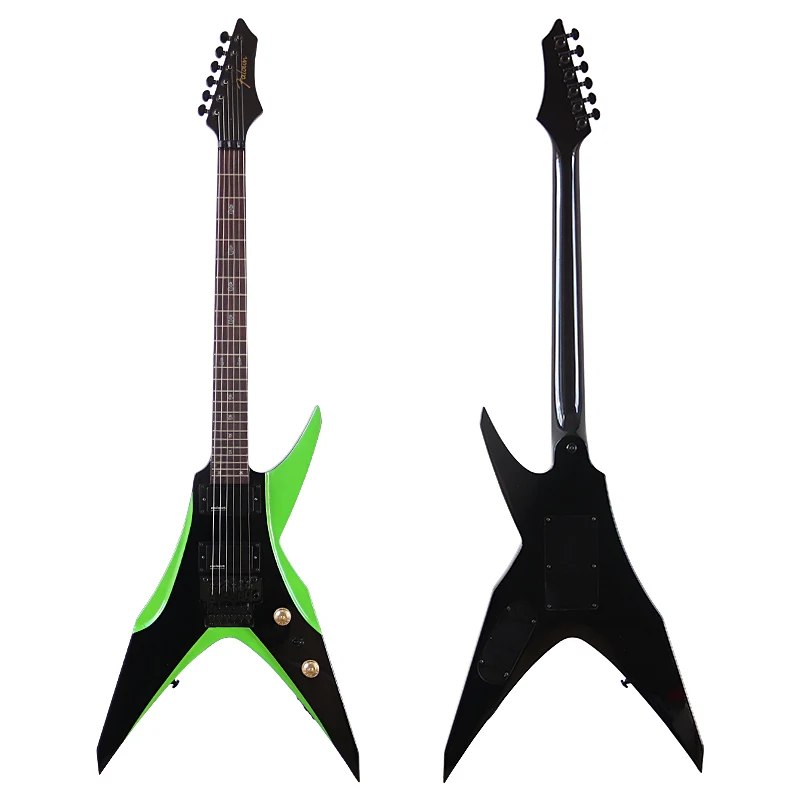 V字型エレキギター,フレッシュウッドボディ,マット仕上げ,39