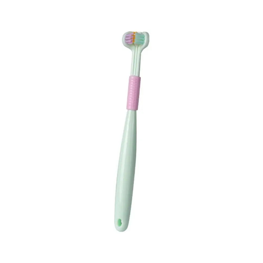 

Travel-friendly Effective 3 Sided Toothbrush Soft Bristles Durable Soft Bristle Travel Toothbrush Children Toothbrush Fun Design
