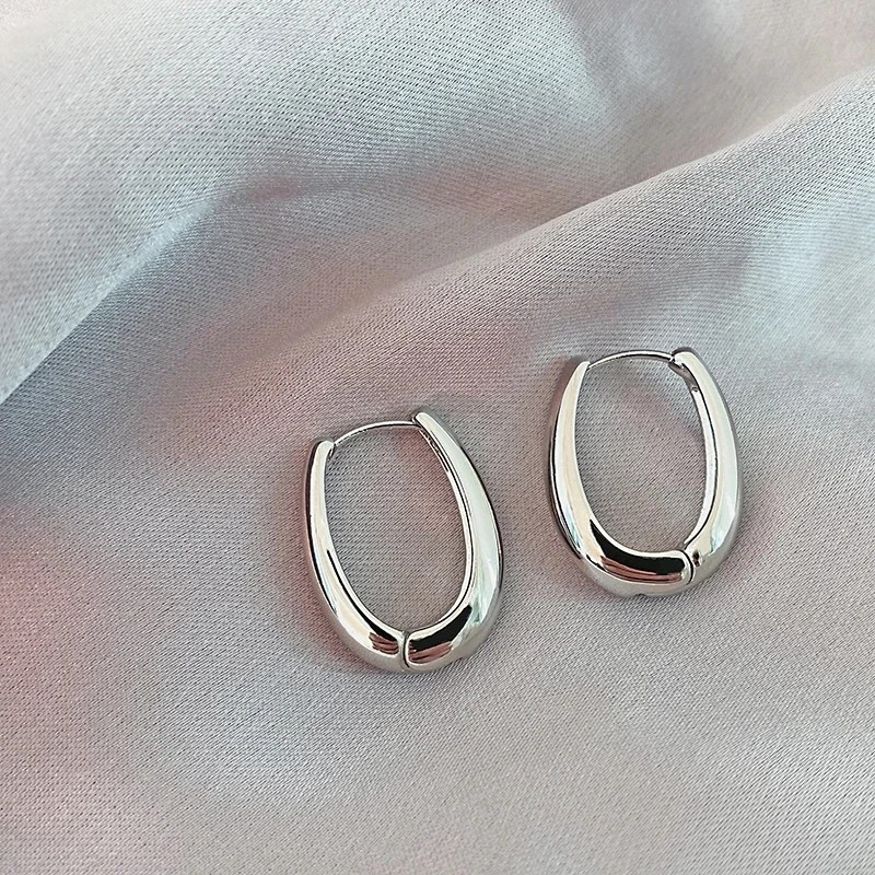 Boucles d'Oreilles Géométriques en Métal pour Femme, Accessoires de Bijoux Délicats, à la Mode en Europe et en Amérique, pour ix, 2023