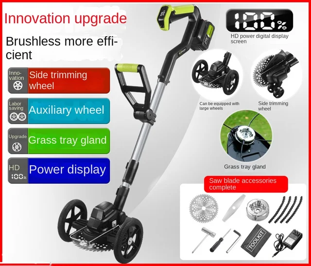 Electric Lawn Mower Desbrozadora Batería 충전식예초기 예초기 충전식Триммер Аккумуляторный Для Травы 1