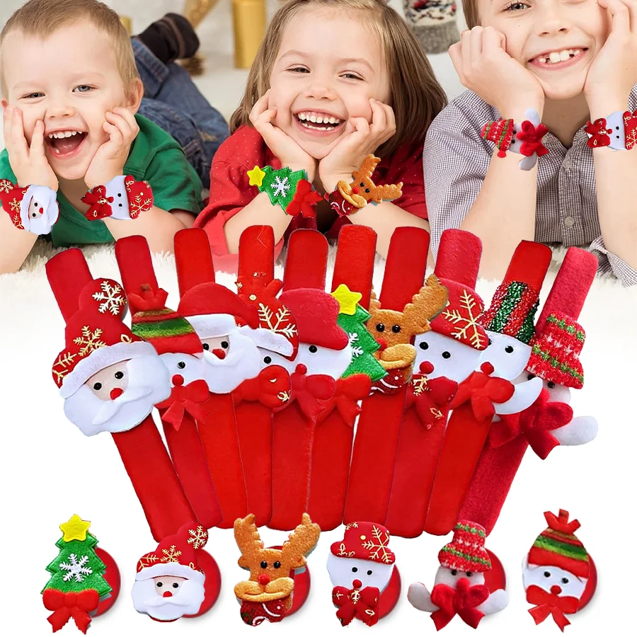 Henbrandt Pulseras De Presión Navideñas - Pack Multicolor Para Bolsas De Fiesta Y Calendarios De Adviento