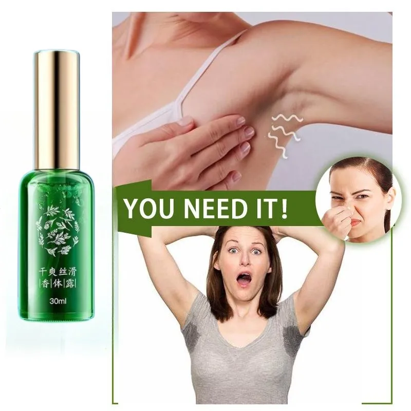 

30ml Body Odor Sweat Deodor Spray Lasting Aroma Antiperspirant Control Excessive Body Sweating Underarm Feet