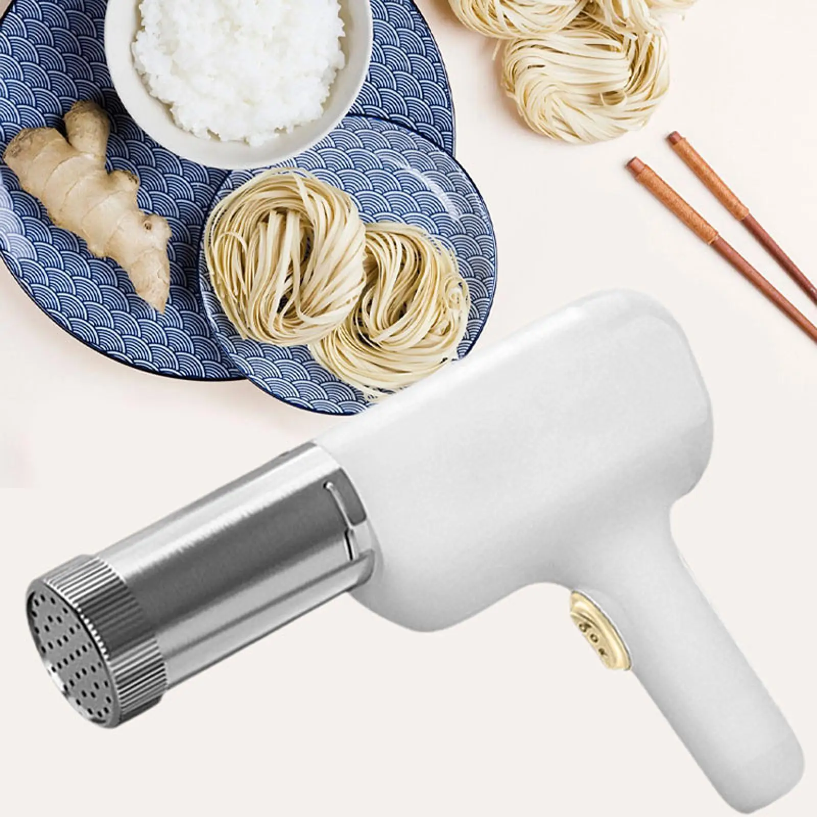 Electric Pasta Maker Automatic Pasta Extruder for Spaghetti Ramen Fettuccine