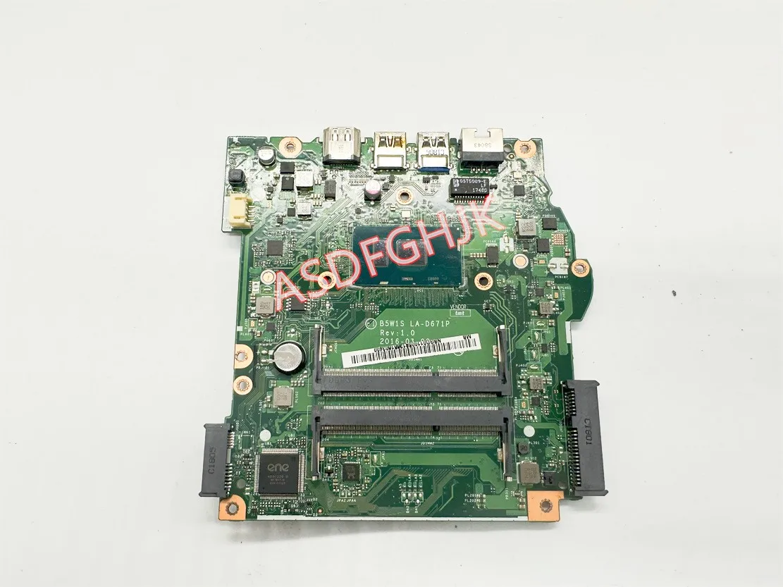 

FOR Acer Aspire E5-575 Motherboard WITH i3-6006U 2GHz NBGD011005 NB.GD011.005 B5W1S LA-D671P TEST OK