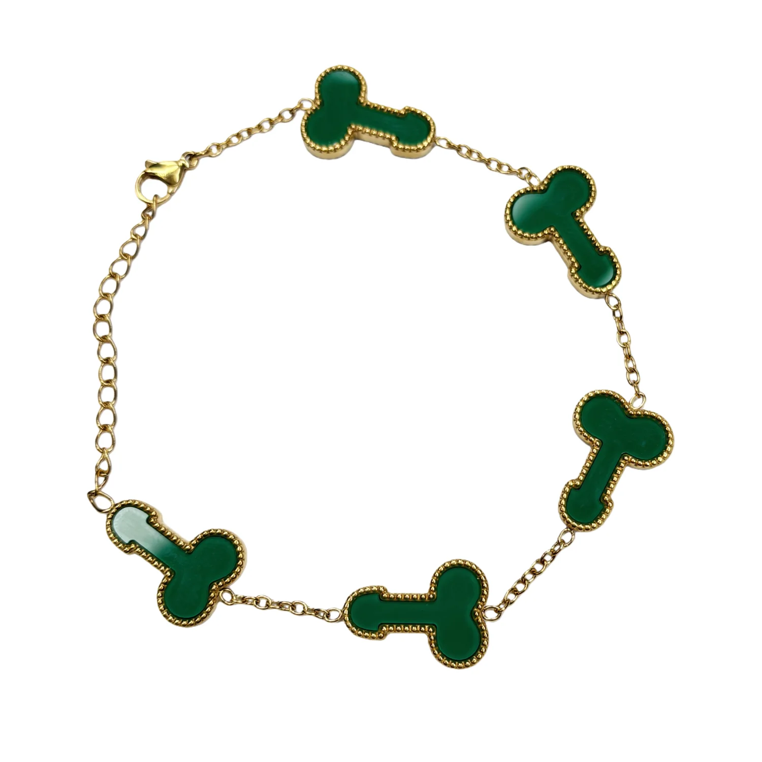 Luxuriöse Hip Hop Punk Persönlichkeit Genital prank Titan Stahl Gold Farbe Armband Für Männer Frauen Mädchen Schmuck Y2K Zubehör – Detail 11