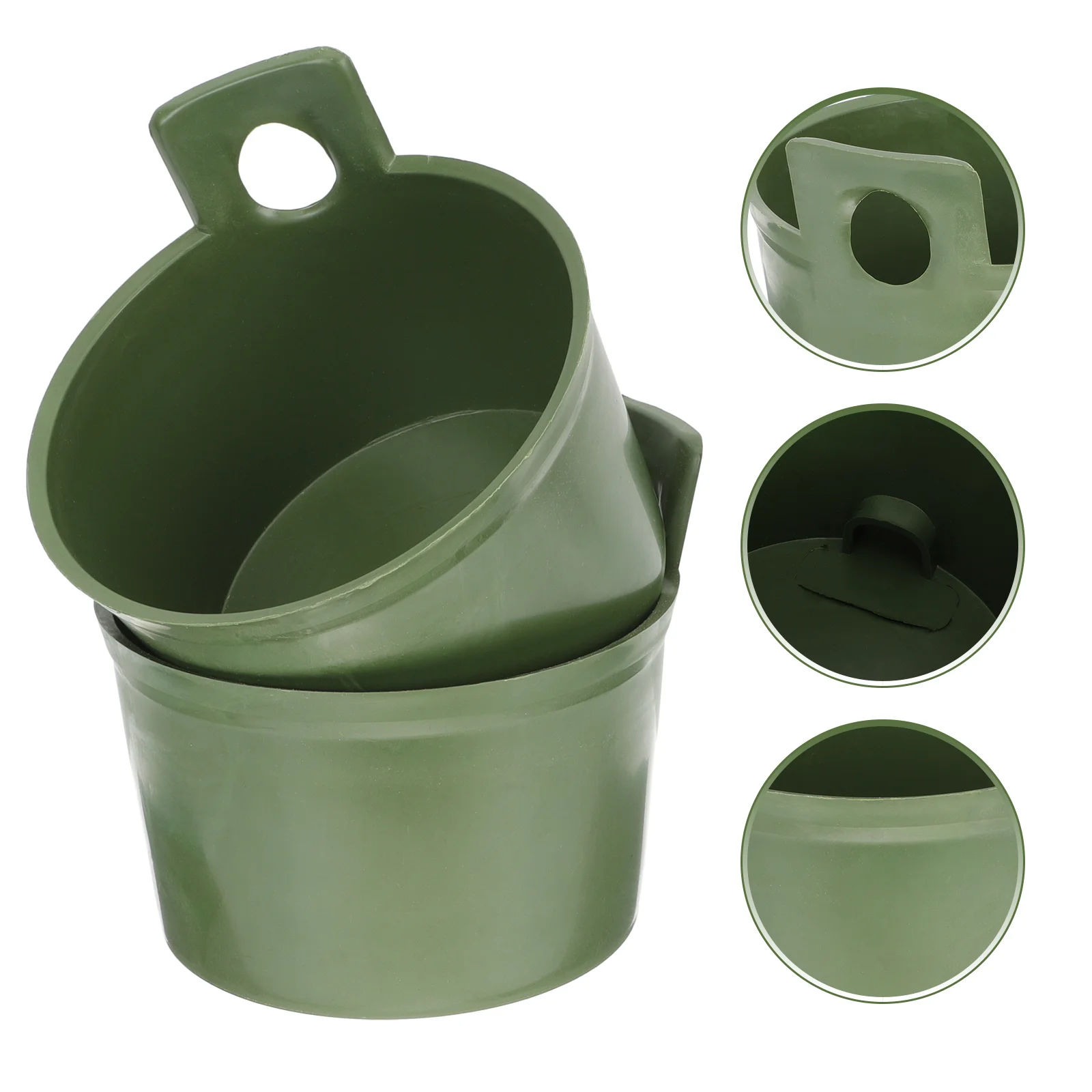 2 Pcs Buckets Watering Spoon Garden Supply Ladles for Bath Serving Dark Green Baby