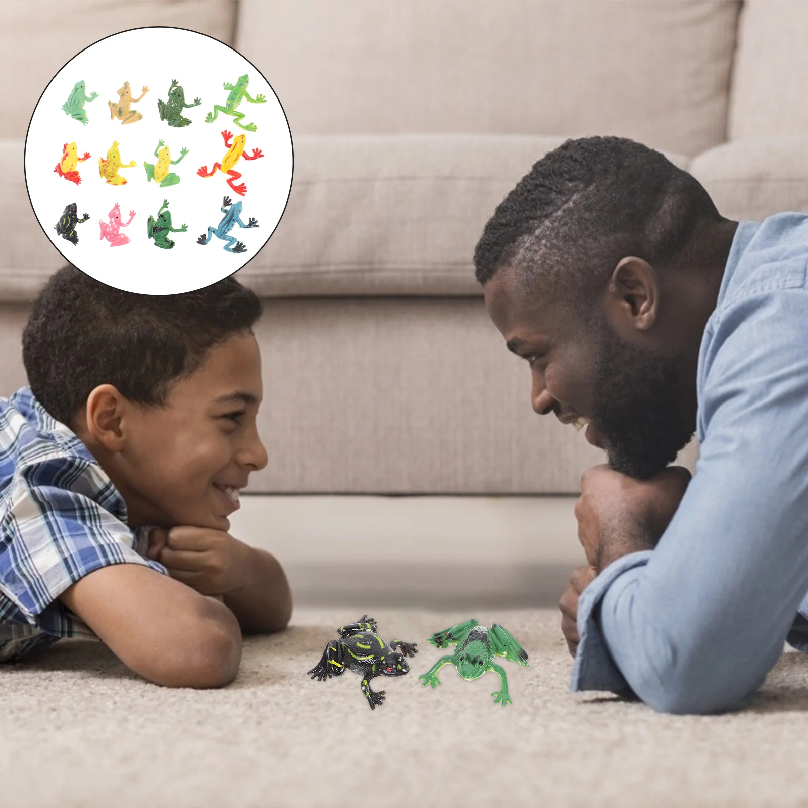 

12 Pcs Simulated Tropical Tree Frog Plastic Frogs Toys Birthday Decorations Small Pvc Figurines Child Models