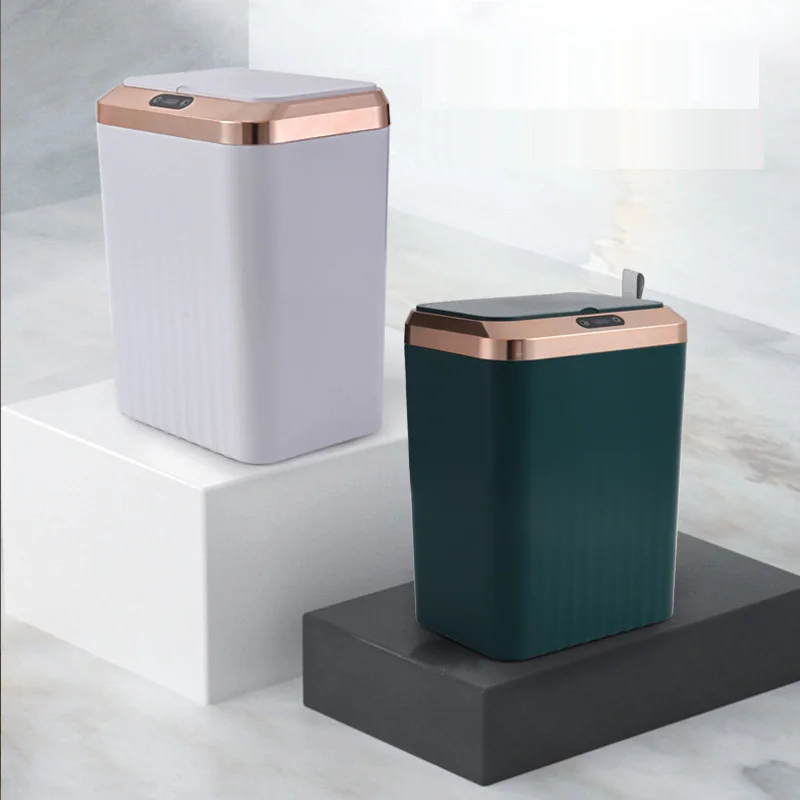 Automatic Induction Smart Trash Can Home Living Room Kitchen Bathroom