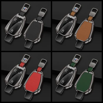 Custodia per chiave A distanza per auto in lega di zinco Shell Fob per Mercedes Benz A B C classe E GLA CLA GLC CLS W204 W221 W205 W176 W212 W463 AMG - Custodia per chiave A distanza per auto in lega di zinco Shell Fob per Mercedes