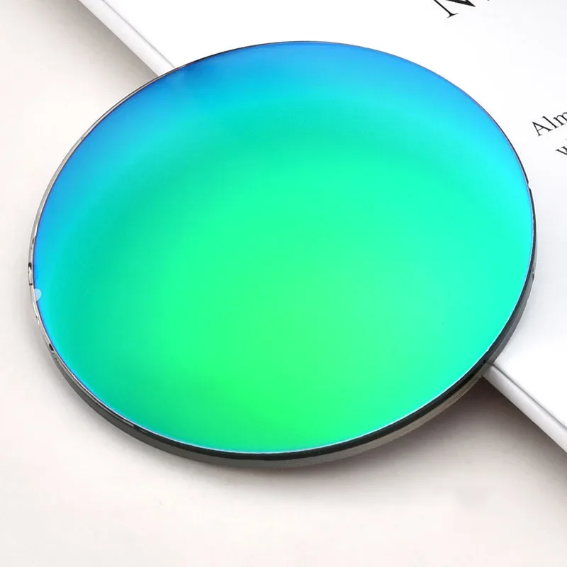 1.56 Polarized Tint Grey Brown Free Form Progressive Lenses Multi-Focal Mirror Blue Green Red Silver Sunglasses Lens