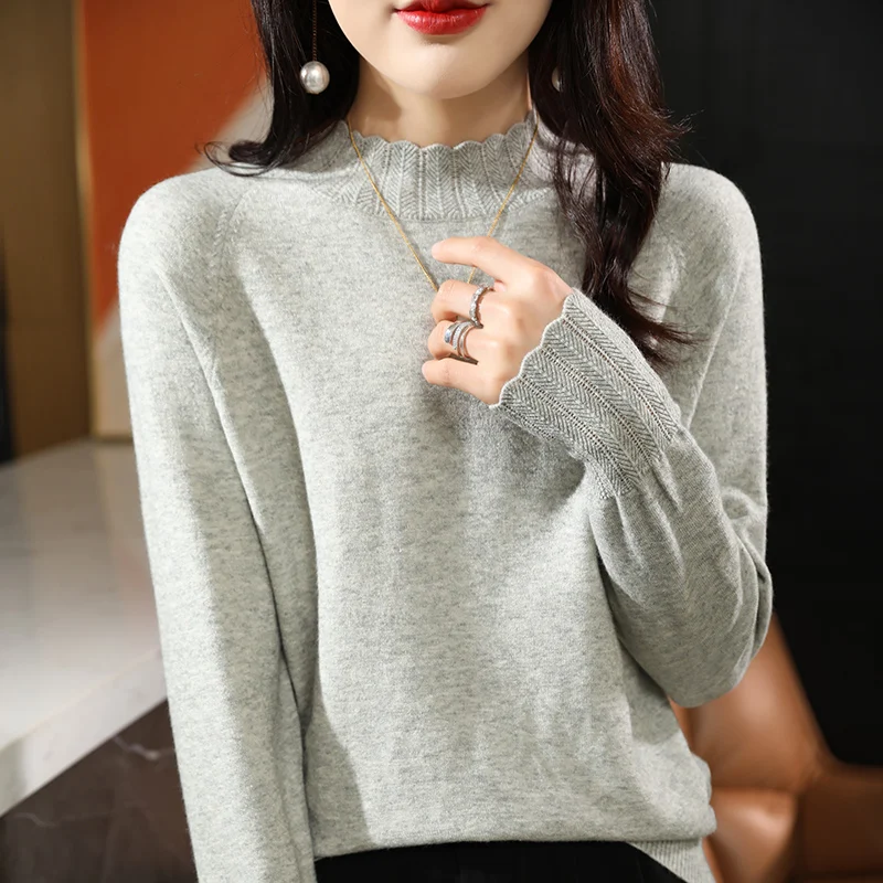 

Long Sleeved Sweater New Arrival Spring Autumn Cotton Sweater Thin Pullovers Striped Casual Comfortable Women's Clothing Loose