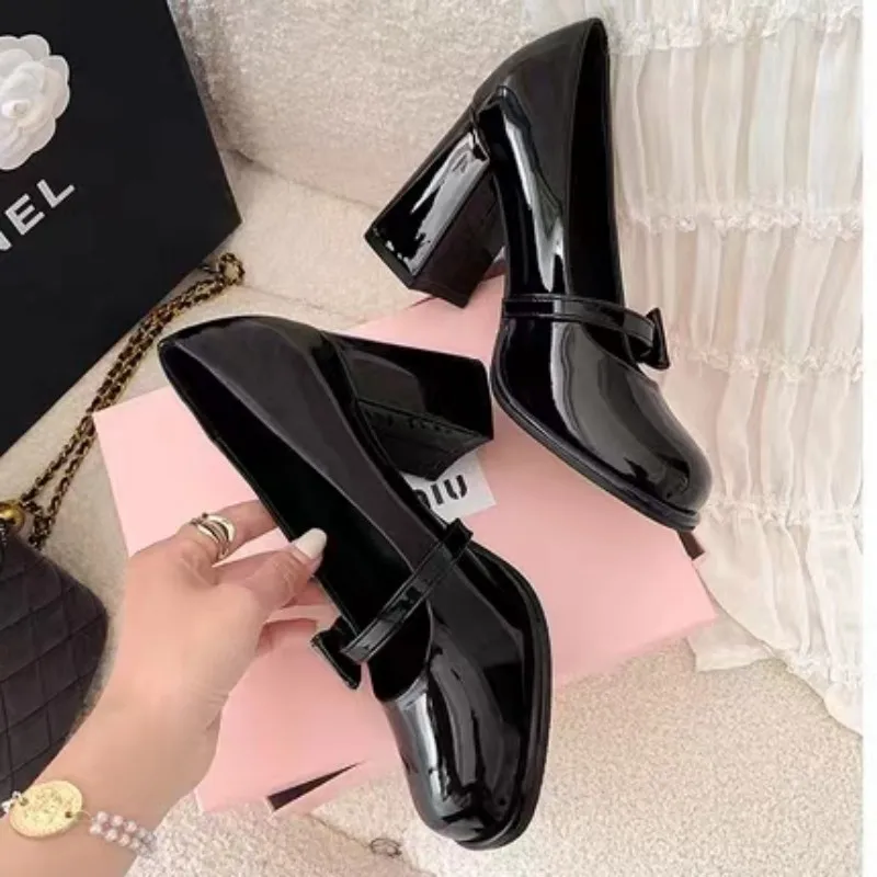 High Heel Platform Women Mary Janes Pumps Dress Designer Shoes Brand New INS Dress Fashion Trendy Elegant Comfy Sexy Pumps