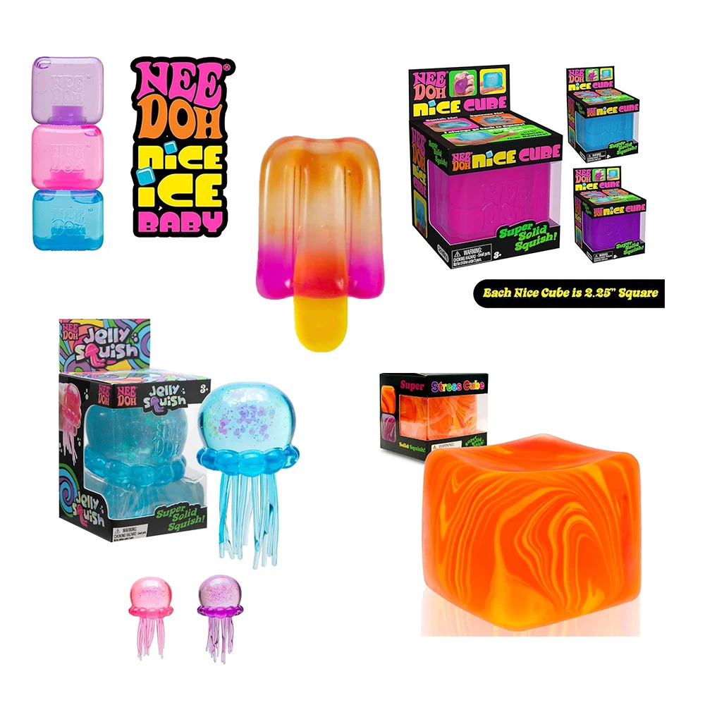 Needoh Sensory Fidget Cube Stress Relief Toy For Adhd And Focus_voghion.com