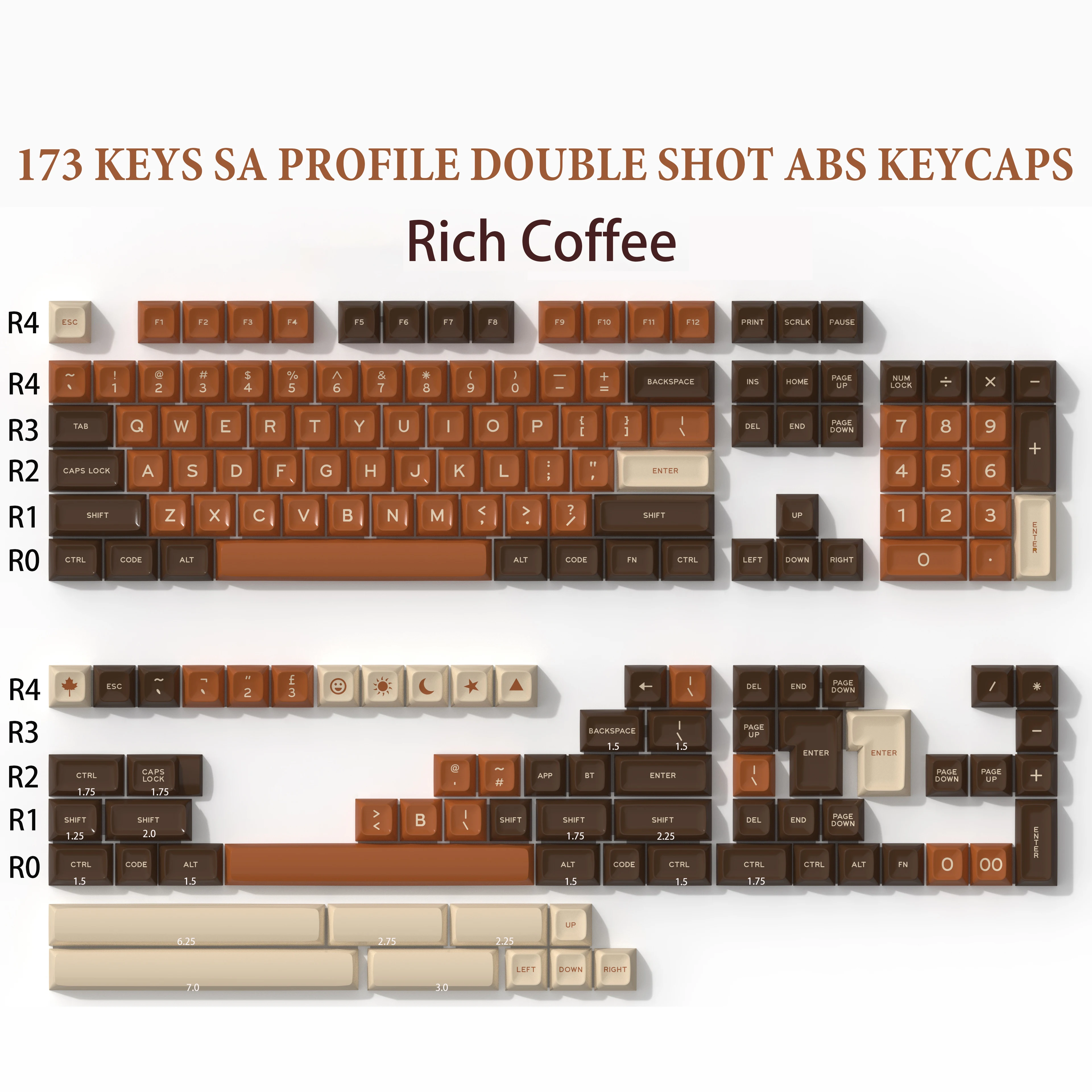 173キーダブルショットキーキャップチェリープロファイルパンダキー