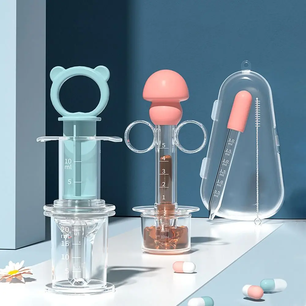 PP Silicone Safety Toddler Medicine Feeder Anti-Choke Infant Baby Dropper Type Feeder silicone feeding spoon