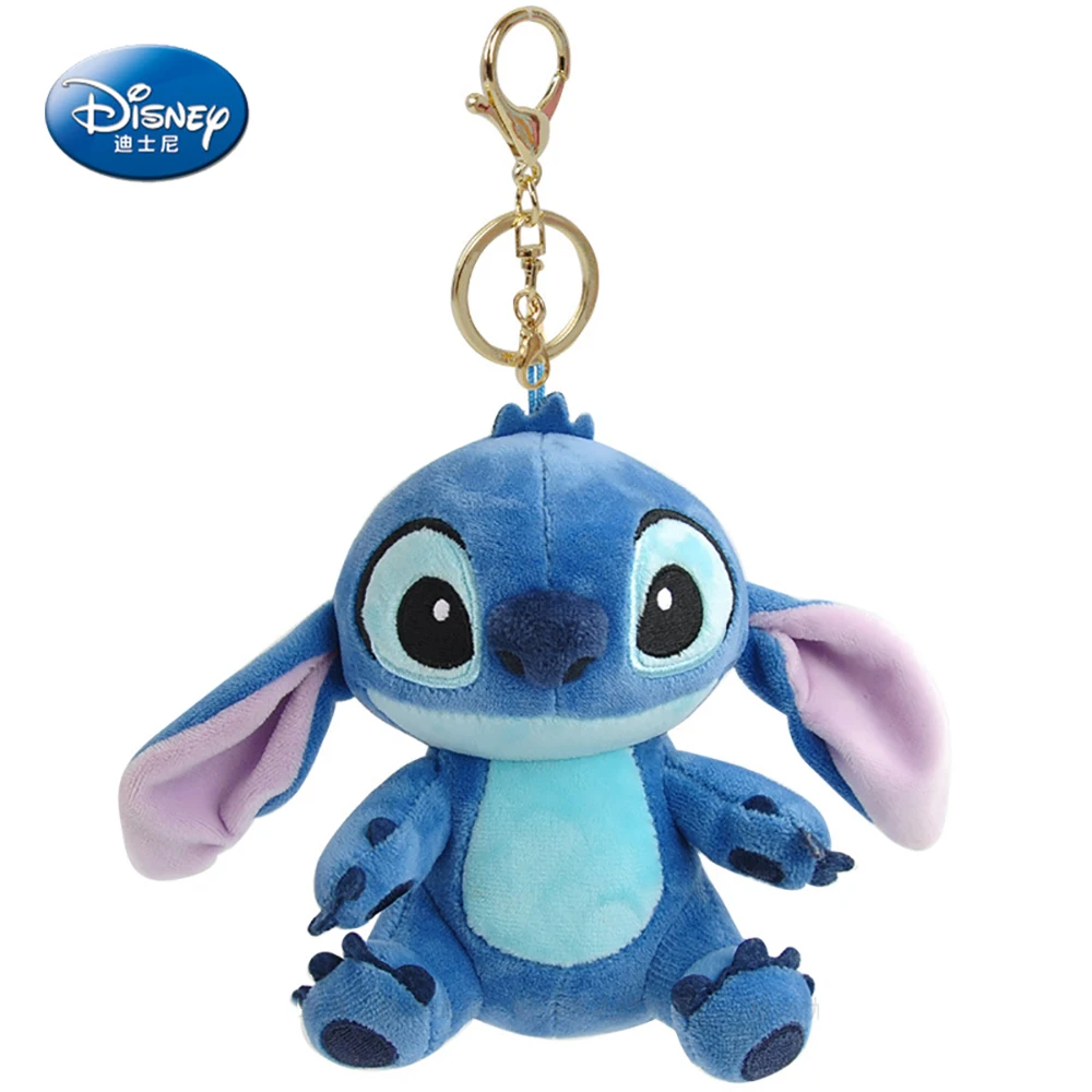 Disney Lovely Cartoon Plush Pendant Boys Girls Winnie Bear Stitch Piglet Bee Plush Doll Toys Gifts Kids Adults Bag Accessories