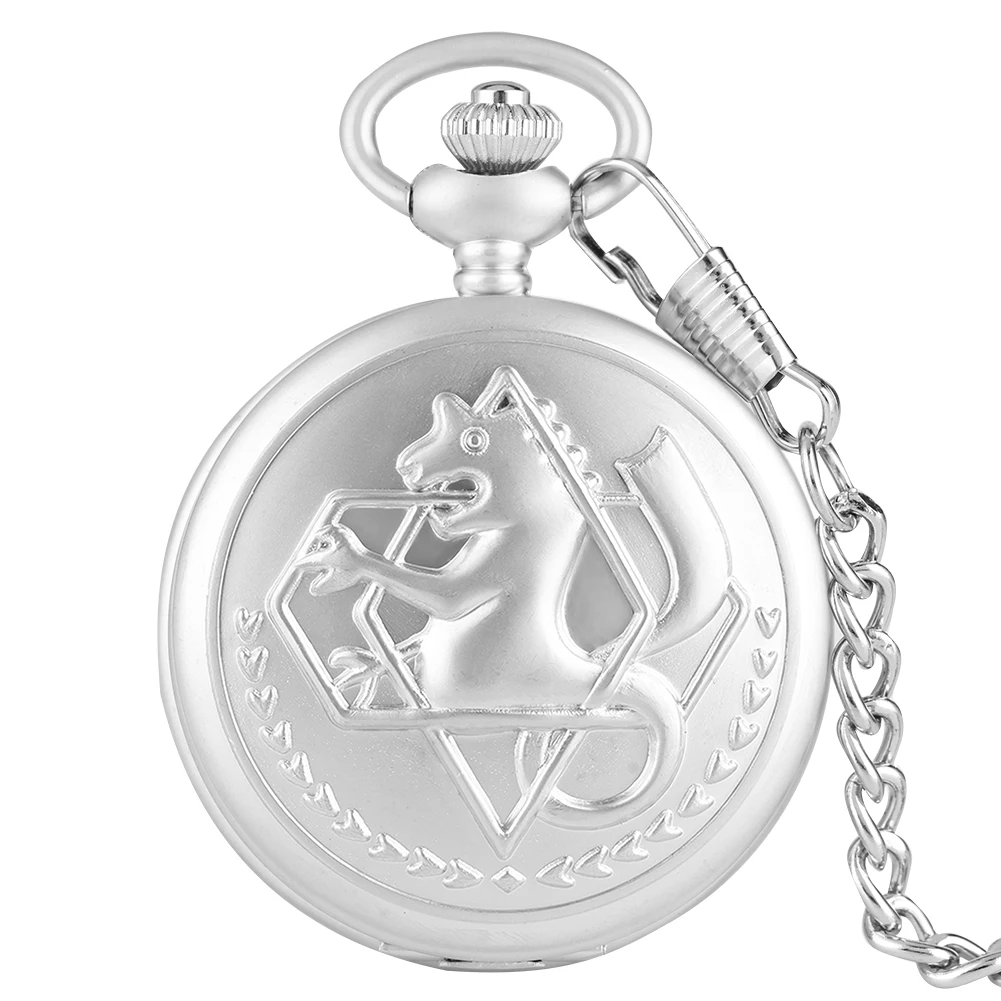 Vintage Fullmetal Alchemist Quartz Pocket Watch Necklace Fashion Men Women Watches Clock Anime Boys Girls Children Gifts