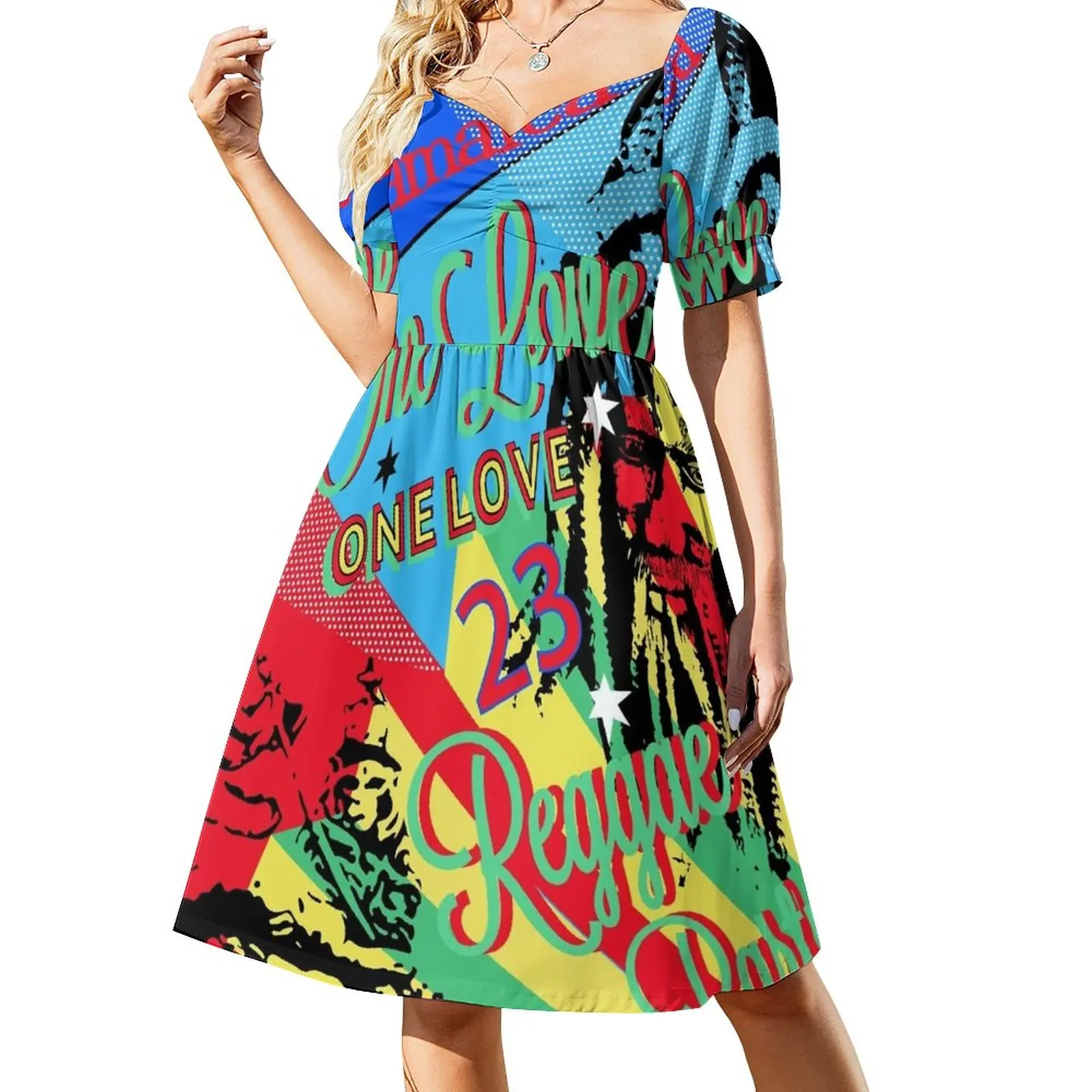 

Reggae One Love Party Sleeveless Dress Women's skirt clothing women summer 2023