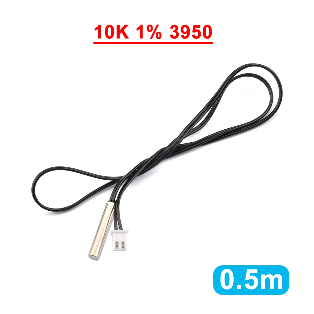รูปสินค้า กันน้ํา 1 M ลวด NTC 10K 1% 3950 Thermistor Temperature Sensor Probe NTC Thermistor Temperature Sensor กันน้ําสาย
