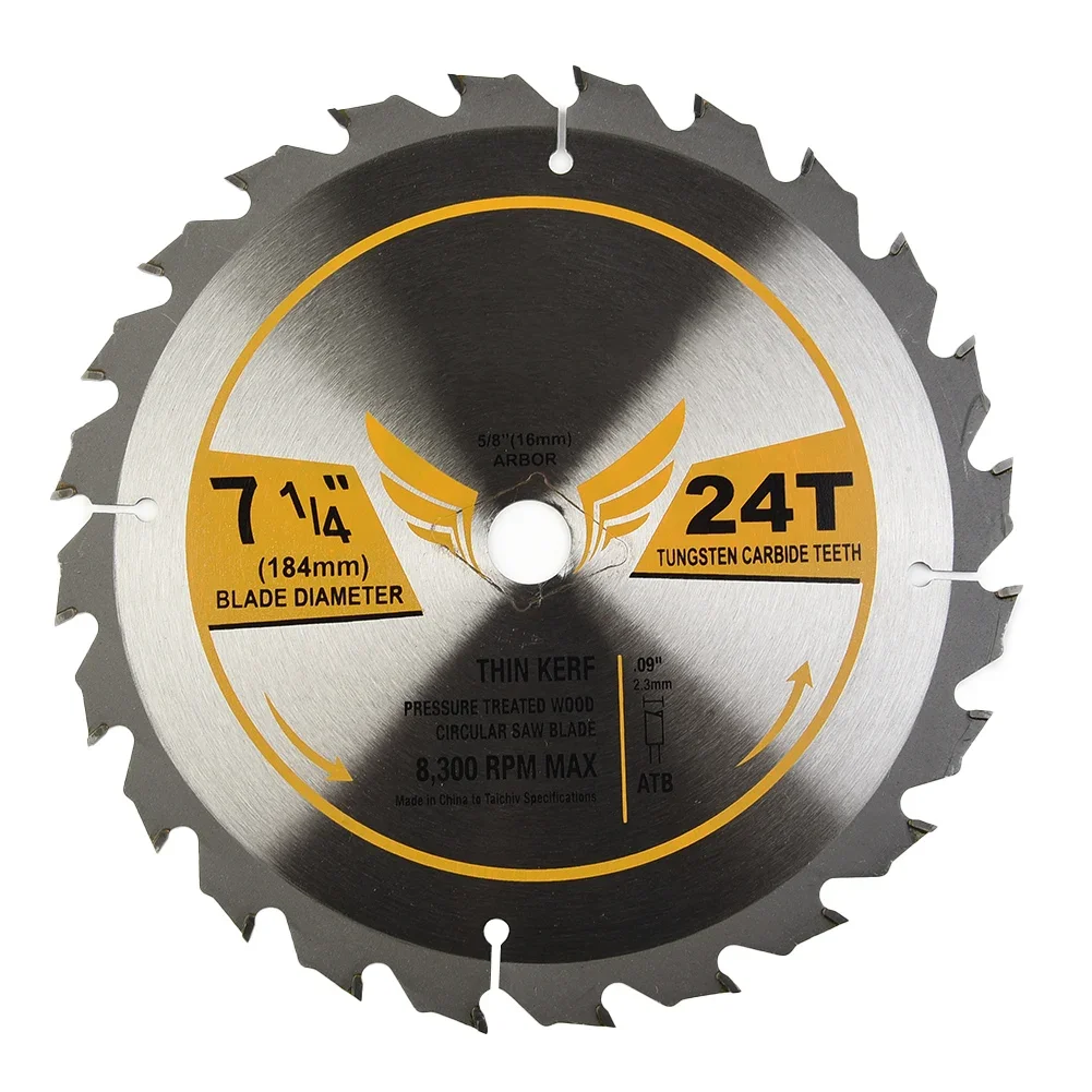 Circular Saw Blade Cutter Parts Framing Carbide Thin Kerf 7-1/4-Inch 24T For Woodworking Cutting Tool Accessories