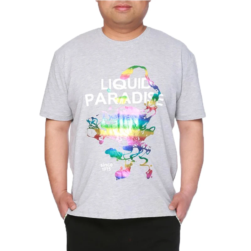 3D-Hip-Hop-Style-Druck, O-Ausschnitt, übergroßes T-Shirt, Unisex, Übergröße, graue Baumwolle, modisches, lässiges Kurzarm-T-Shirt