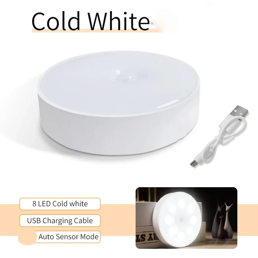 USB Rechargeable Motion Sensor LED Night Light