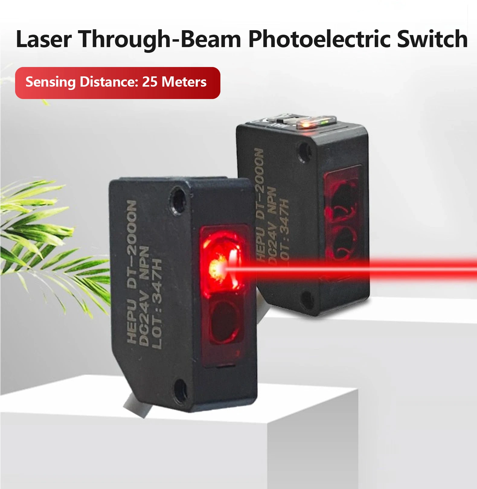 DT LDT Laser Photoelectric Sensor Through Beam 20m 30m DC10-30V NPN PNP Industri