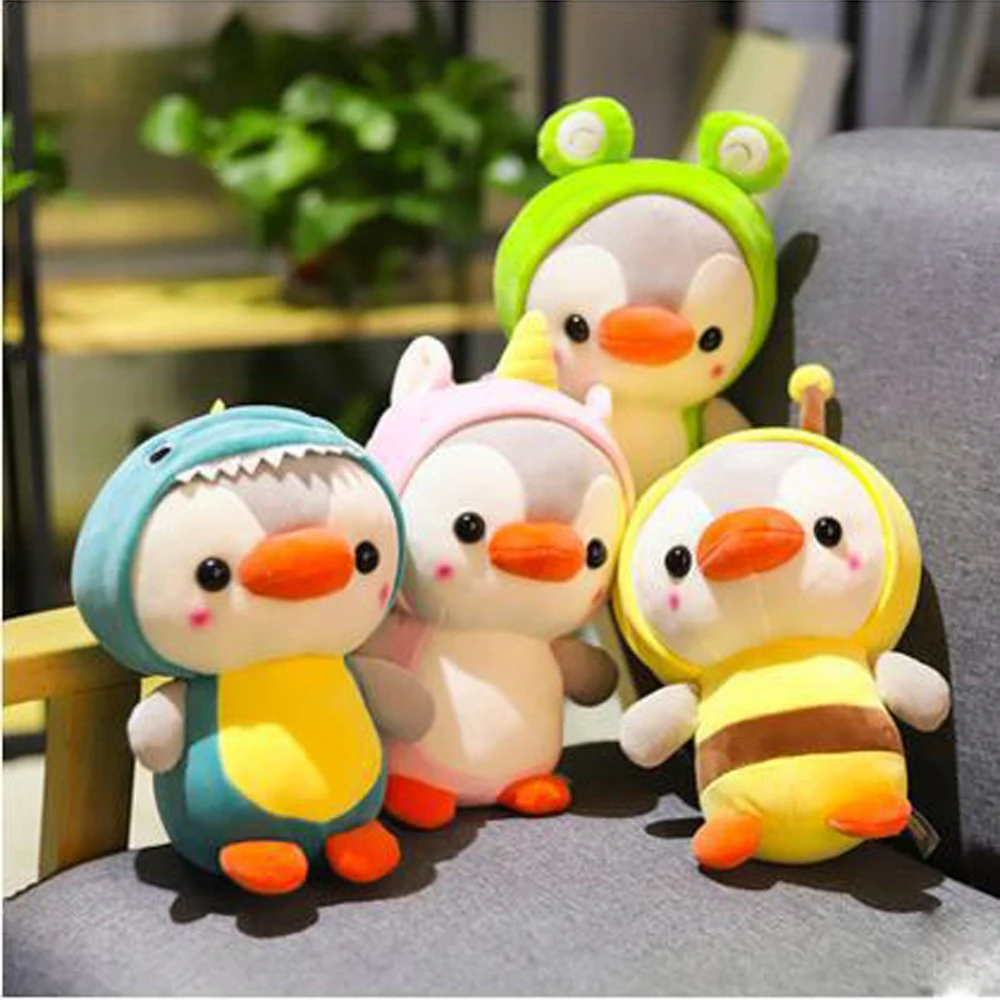 Penguin Cosplay Dinosaur Animal Doll Pendant Small Penguin Plush Toy Penguin Cosplay Frog Penguin Cosplay Bee Stuffed Toy