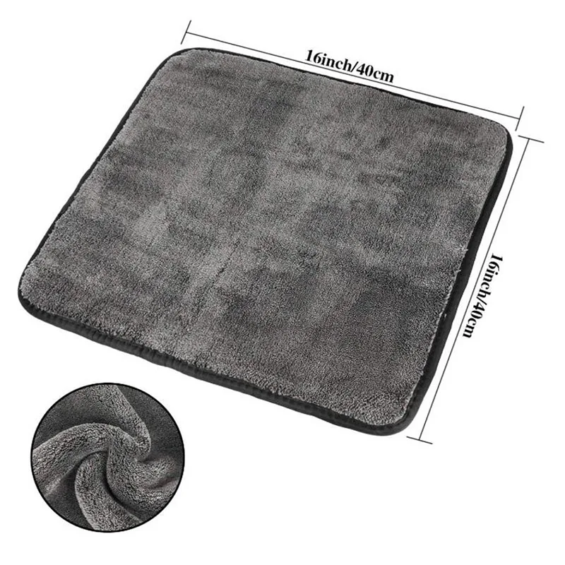 1200GSM Car Wash Microfiber Towel 40x40cm Car Cleaning Care Cloth Auto Towel One-Time Fast Drying for Car Wash Accessories 4
