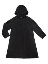 Tactical Improvement Lab Coat All Cotton Imitation Hemp Crepe Long Gown Windbreaker Coat Coat 