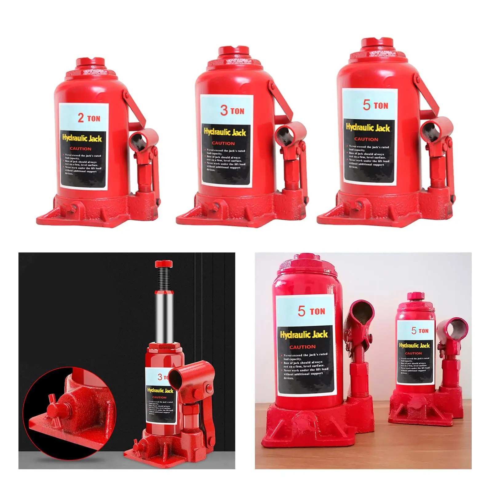 Heavy Duty Vertical Hydraulic Car Jack Household Portable Automotive Jack Fits for Caravan Boat Car Truck Van