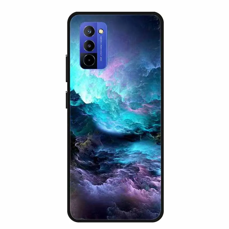 Shockproof Black Silicone Phone Case with Bumper Protection - Soft Back Cover 6.75
