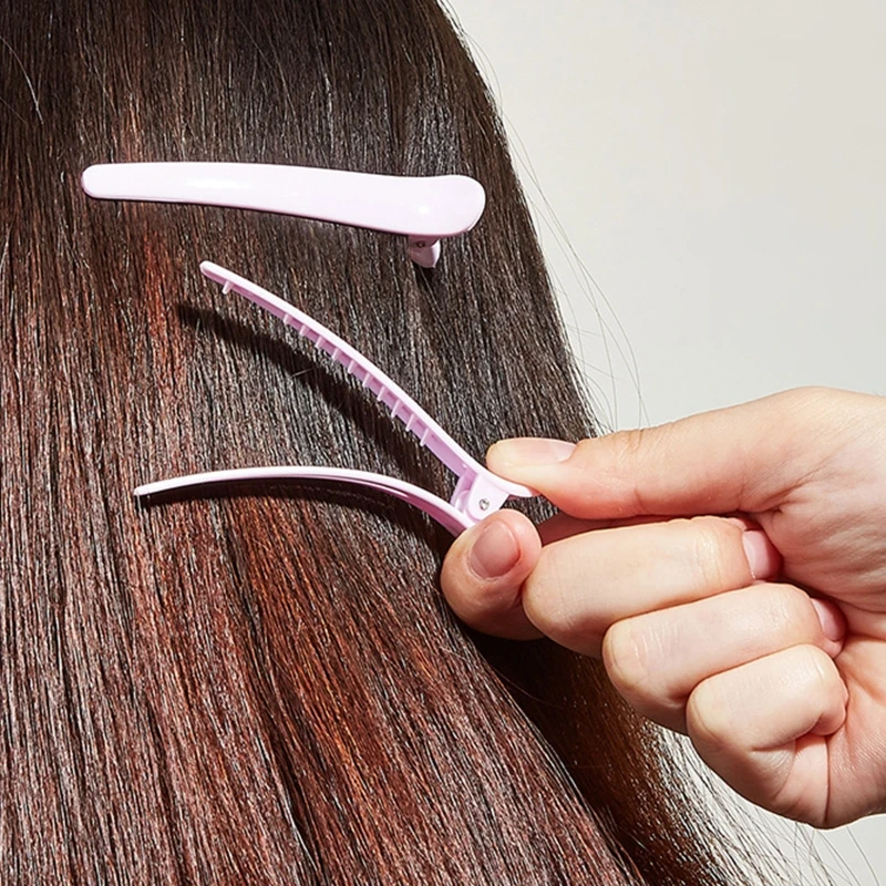Description Picture 3 of item652F 12 Pieces Candy Colors Duckbill Clip Non Slip Plastic Hairpins Hair Styling Tools Barrettes Hair Accessories for Women