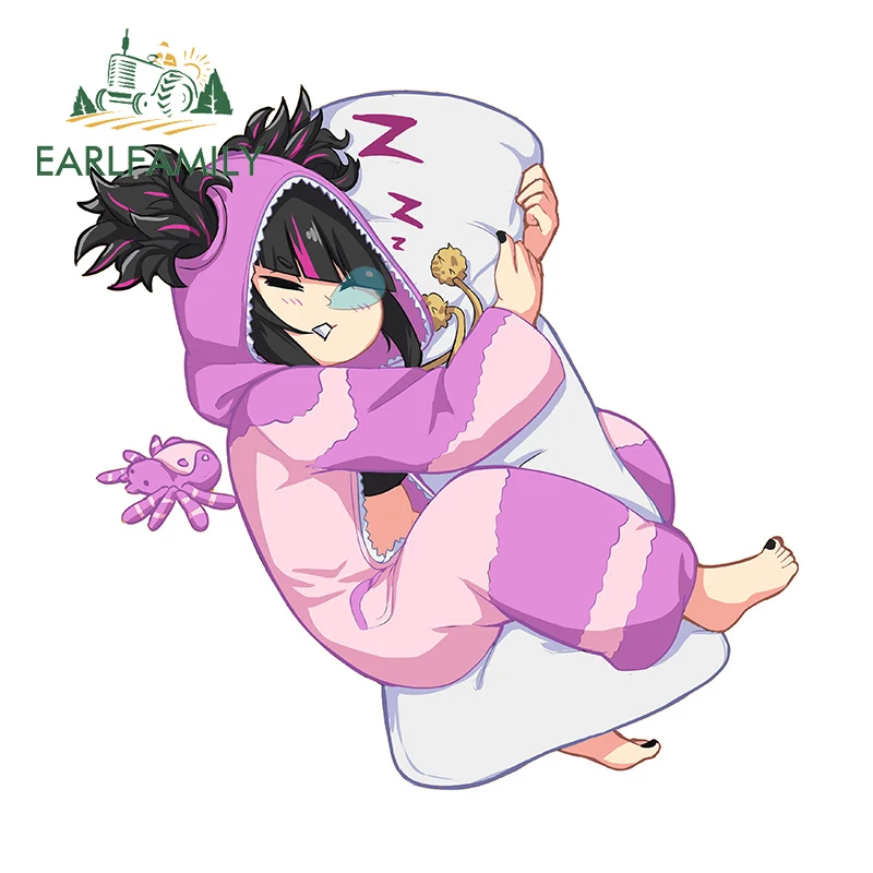 Earlfamily 13Cm X 12.7Cm Per Fighters Han Juri Cibi Car Sticker Cute Car Accessories Anime Decal Vinyl Car Wrap Van Jdm Graphics