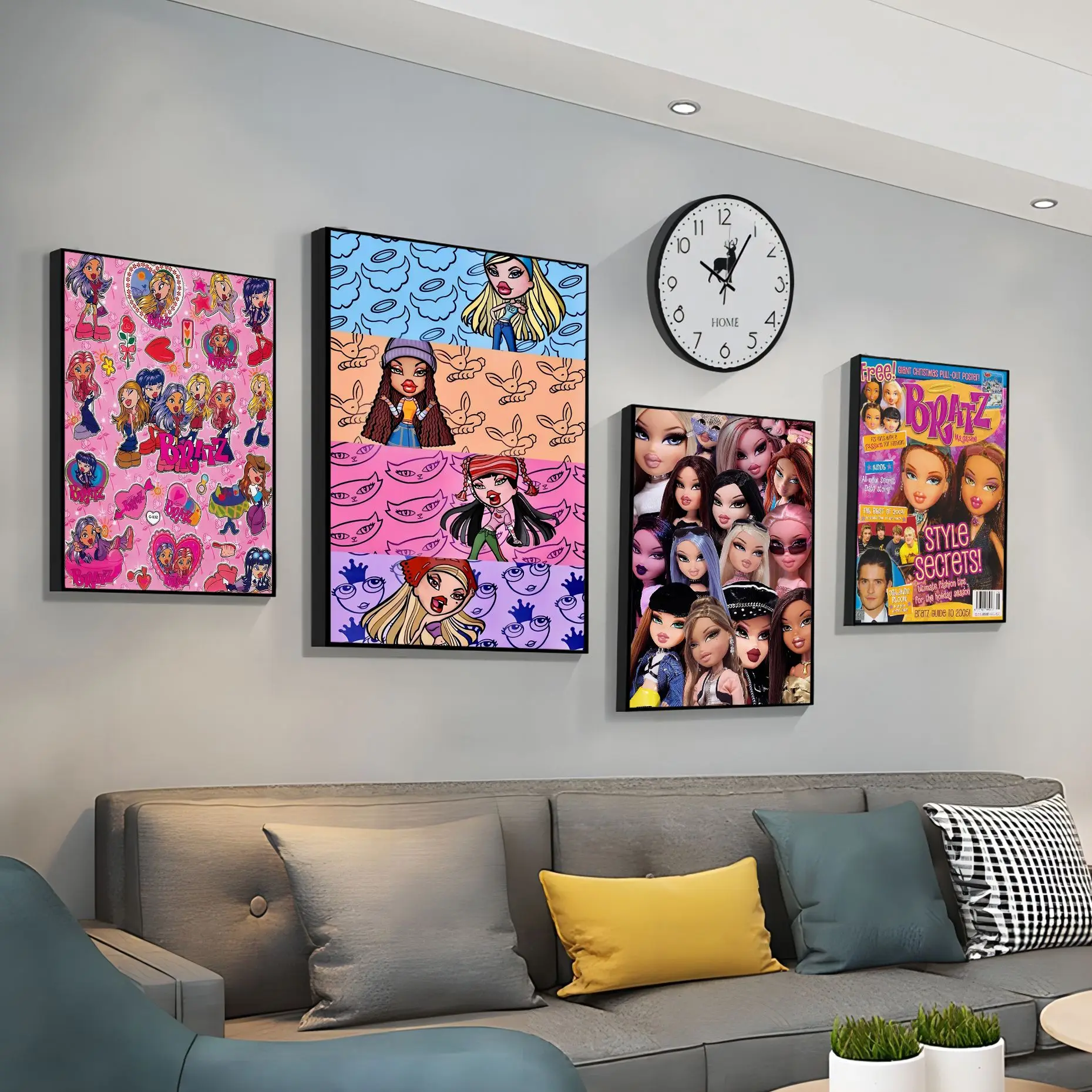

Bratz Doll Classic Anime Anime Posters Sticky Decoracion Painting Wall Art White Kraft Paper Aesthetic Art Wall Painting
