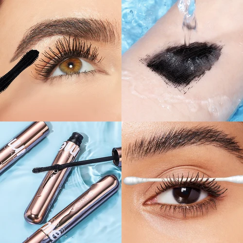 O.TW O.O 마스카라 4D 실크 섬유 마스카라, 방수 엑스트라 볼륨, 번짐 방지, 컬링 속눈썹 연장, 아이 메이크업 도구 3