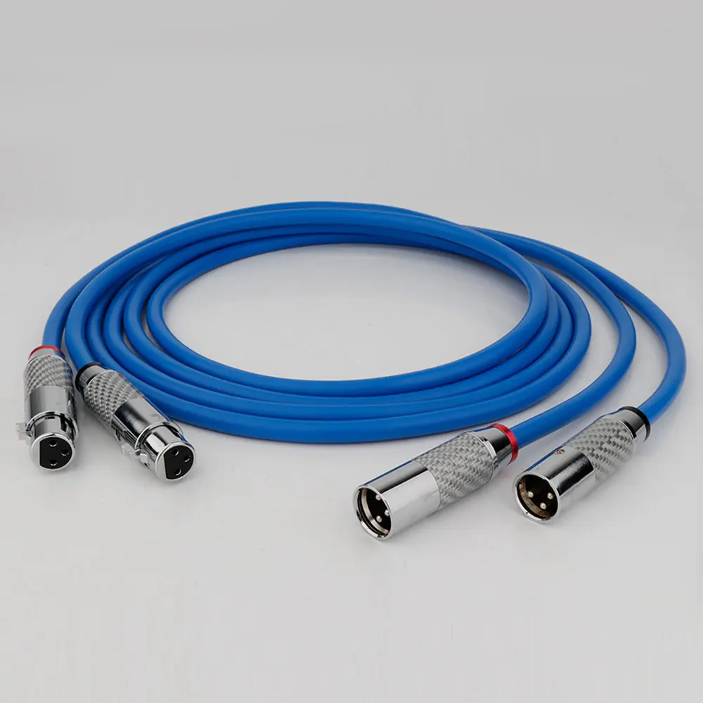Preffair X416 Clear Light XLR auf RCA symmetrisches Kabel 3Pin XLR Stecker Verstärker CD DVD Player Interconnect Audiokabel – Detail 12