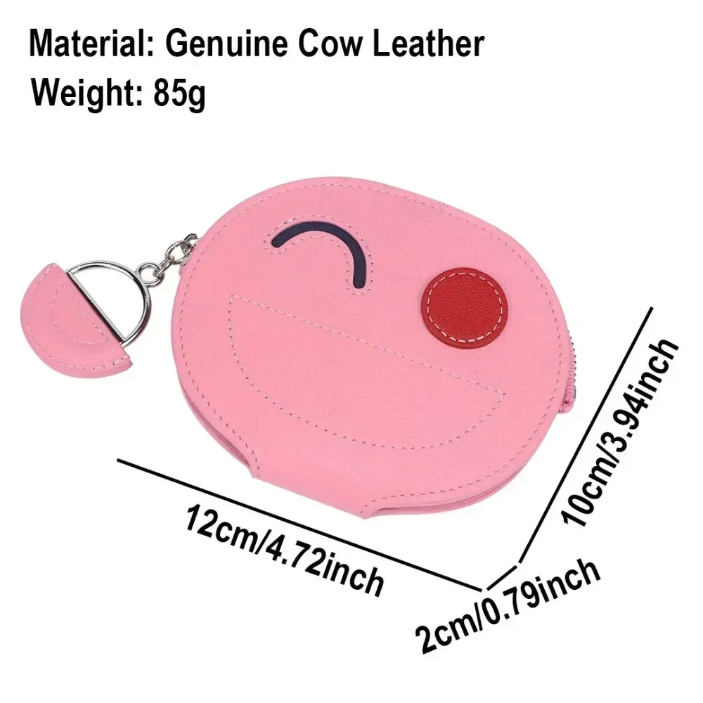 URBAN MASTER Cute Zipper Coin Purse for Women Genuine Cow Leather Mini Creative Card Holder Fashion Casual Small Wallet 1444