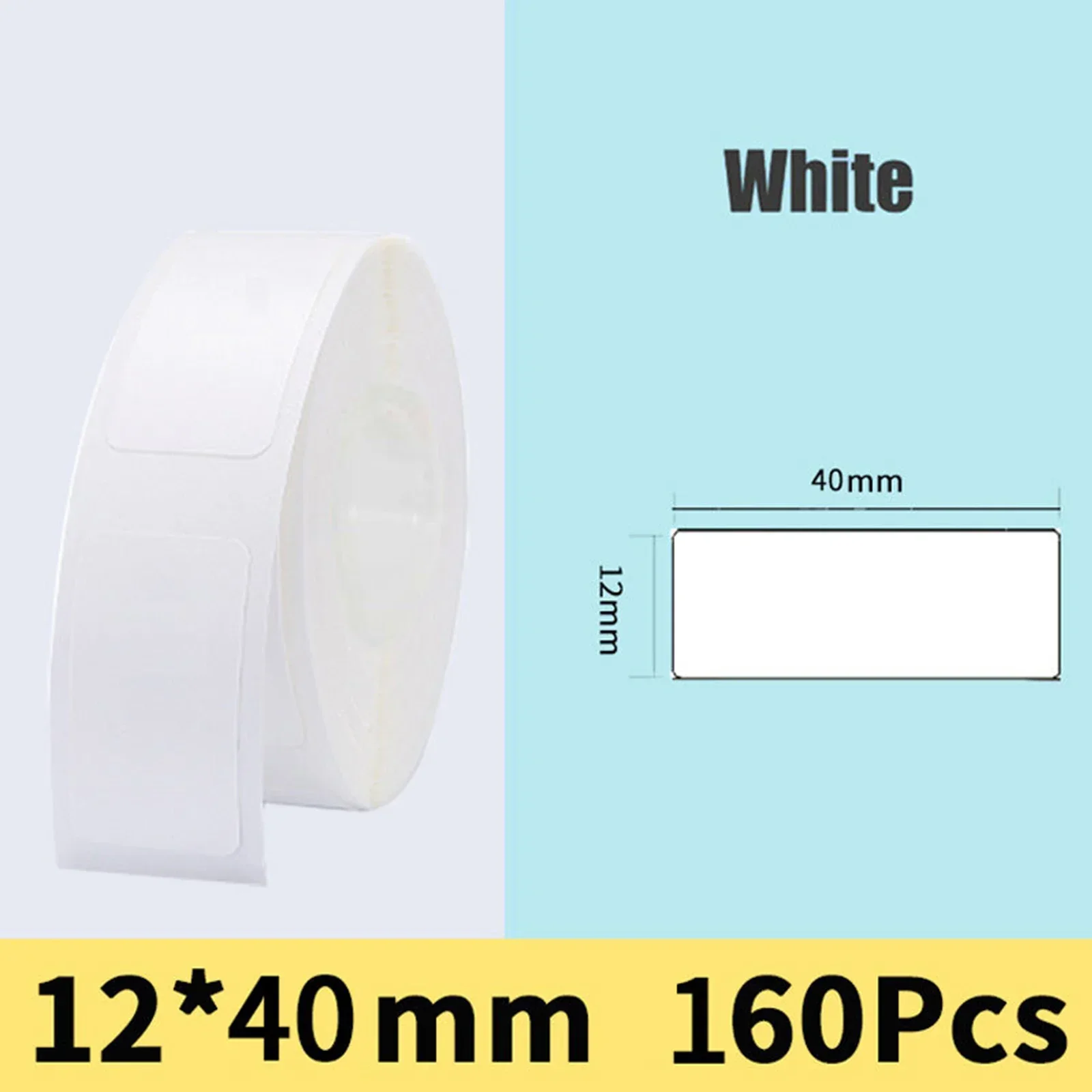 Thermal Labels Printer 12&times;22mm/12&times;40mm/15&times;50mm White Sticker Paper Self-Adhesive D11/D110 Label Maker