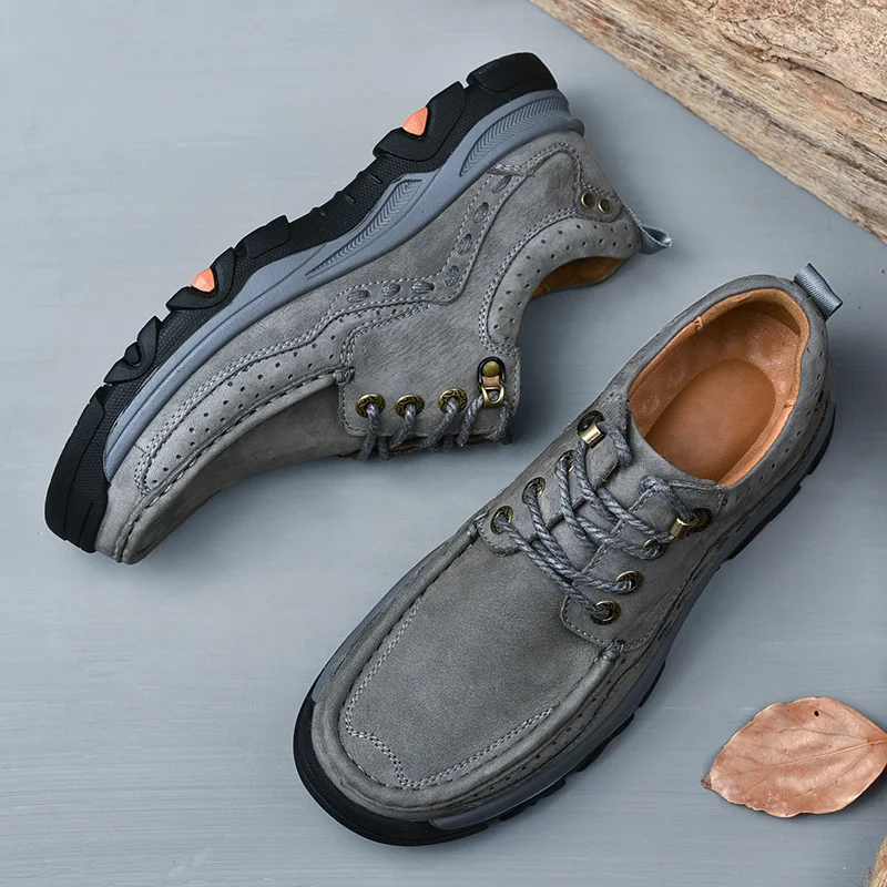 أحذية رجال الأعمال الرسمية الجديدة غير الرسمية - طبقة علوية من الجلد ناعمة ومريحة داخلية مع نعل مبطن وأحذية مداس غير قابلة للانزلاق