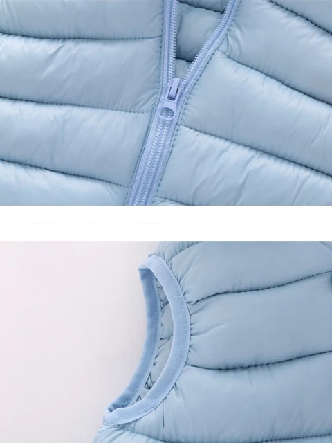 경량 다운 조끼, 가을 겨울 소년 소녀 재킷, 유아 조끼