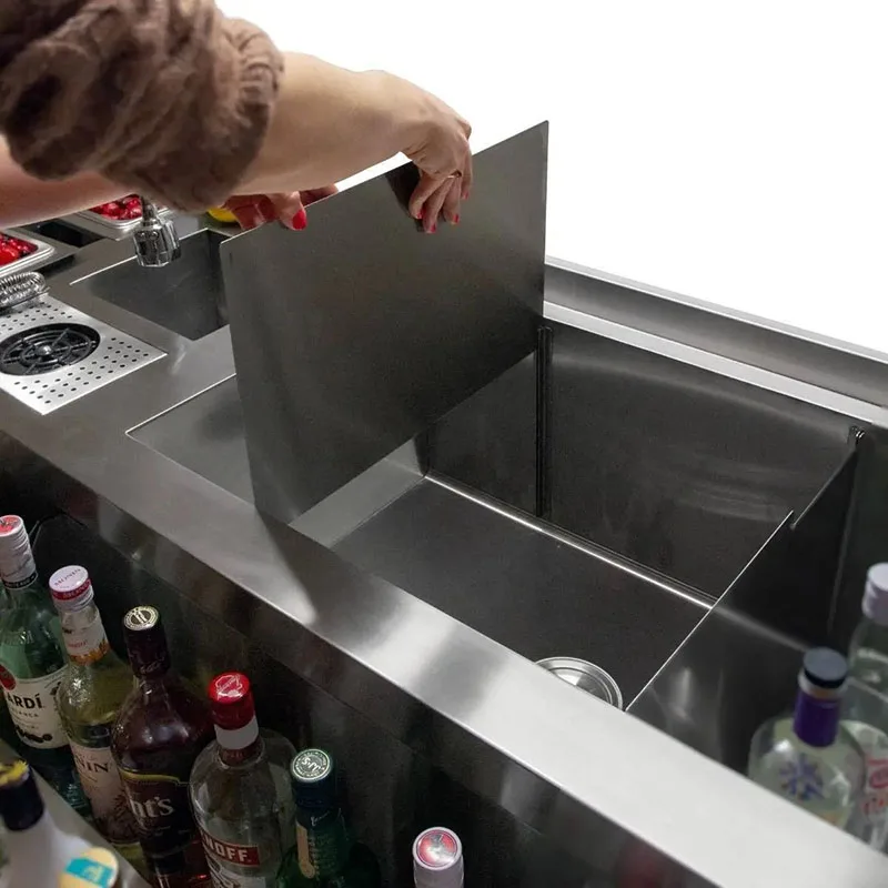 Stainless steel Under Bar Workstation Combination Cocktail Bar Station