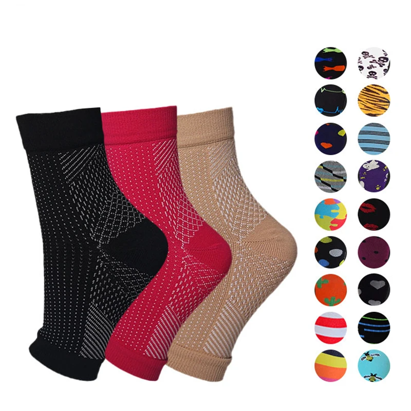 

Foot angel anti fatigue compression foot sleeve Ankle Support Running Cycle Basketball Sports Socks Outdoor Men Ankle Brace Sock