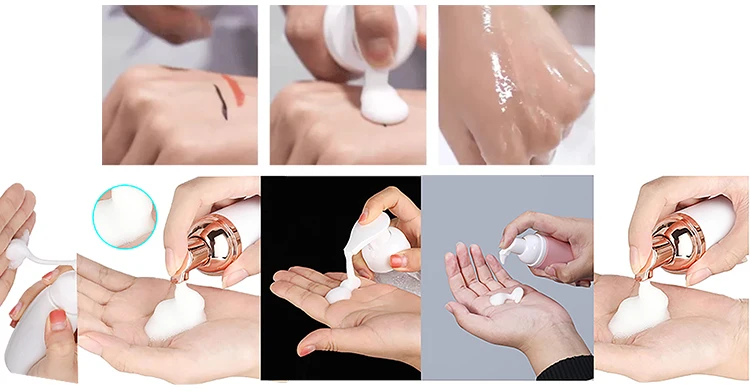 Description Picture 4 of item60Ml Customize Vegan Private Label Cleaning Oil Free After Care Mouse Skin Friendly Lash Shampoo Brow Eyelash Cleanser