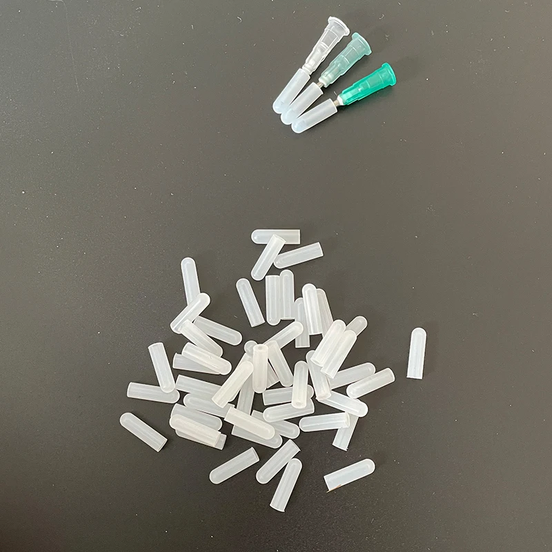 0.4-1.2mm 접착제 디스펜스 주사기 바늘 씰용 특수 실리콘 플러그 헤드는 접착제가 고체화되는 것을 방지합니다.