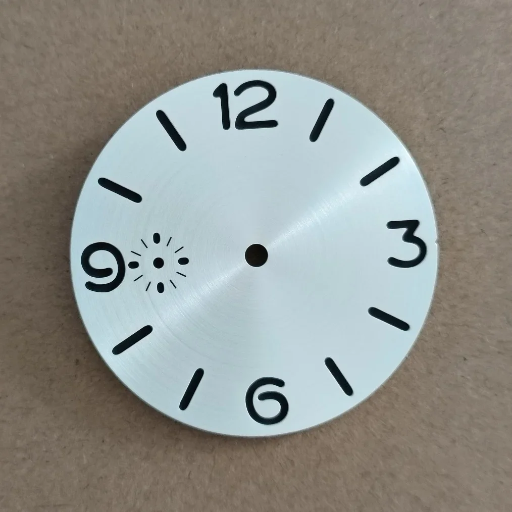 Watch Dial 39mm Sandwich silver dial Thickness 0.8mm Suitable for ST3600 ETA6497 movement none luminous