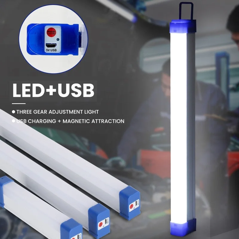 

20W/40W/60W Multifunctional LED Night Light USB Rechargeable With Magnet And Hook Work Lamp Suitable For Kitchen Bedroom Cabinet