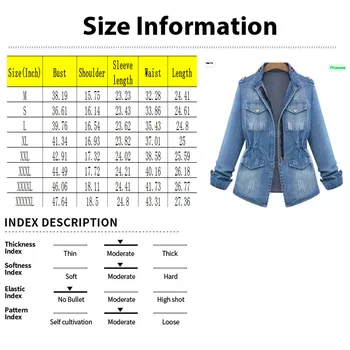 Vintage American Style Oversize Long Sleeve Denim Jacket For Women Casual Autumn/Winter Draped Single-Breasted Top 3